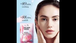 SADOER 1/5/10/15/20/30PCS Sakura Face Mask Facial Skincare Moisturizing Brightening Hydrating Firming Collagen Face Sheet Mask