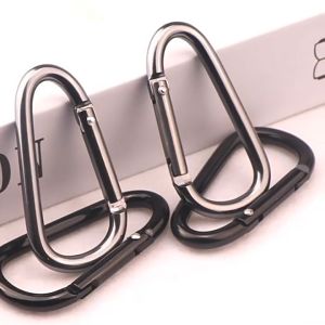 D แหวนรูปร่าง C arabiner ฤดูใบไม้ผลิ S Nap พวงกุญแจคลิปตะขอล็อคหัวเข็มขัดกลางแจ้ง
