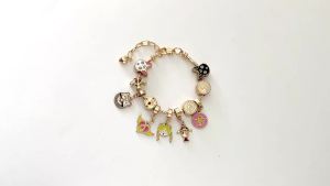 Bandai | Vòng Tay Mặt Trăng Dễ Thương Anime Sailor Moon Mặt Dây Chuyền Luna Hạt Mèo Đạo Cụ Cosplay Dây Chuyền Quà Tặng Cho Các Bé Gái Quà Tặng Tiệc Tùng Chất Liệu Hợp Kim
