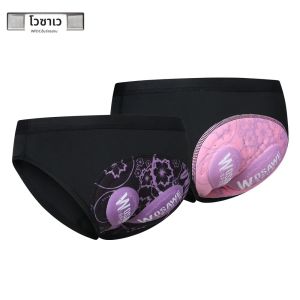 WOSAWE ผู้หญิงขี่จักรยานชุดชั้นใน 3D เบาะกันกระแทก Mountain MTB จักรยานกางเกงขาสั้นขี่จักรยานกีฬาชุดชั้นในกางเกงขาสั้นกางเกงขาสั้น