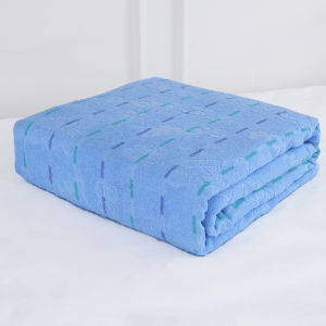 Summer Cotton Towel Blanket Retro Style School Distribution Disaster Relief Cooling Blanket Soft Terry Fabric Home Textile