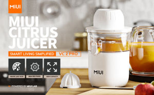 MIUI 850W Automatic Citrus Juicer Dual Cones Large Capacity Stainless Steel Quiet Squeezer for Orange Lemon Grapefruit