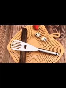 5-in-1 304 Stainless Steel Cake Spatula Fruit Steak Cutter Noodle Pizza Frying Shovel Hanging Hole Design Cooking Tool