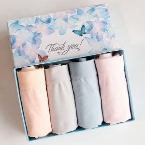 Quần Lót Tam Giác Cotton Nguyên Chất Cho Nữ Quần Lót Cotton Kháng Khuẩn Cạp Vừa Gợi Cảm Đơn Giản Không Đường May Màu Trơn