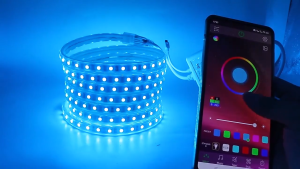 AceDeal [Support Lalamove Bulk Orders] Bluetooth RGB Strip Light High Bright Outdoor Waterproof LED Light Strip Remote Control Change Color Dimmable Set Timed Indoor Xmas Home Ceiling Cove Decoration