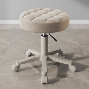 Salon Rotating Adjustable Stool With Backrest