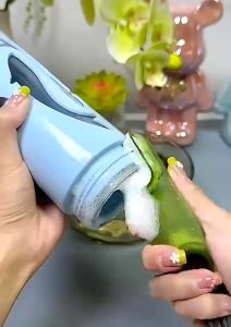 A406 แปรงล้างทำความสะอาดแก้ว ขวดนม 3 in 1 หมุนได้ 360 องศา แบบพกพา