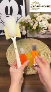 HOME + HOUND SHOP Long Handle Water Bottles Cleaner Glass Milk Bottles Cleaning Tool