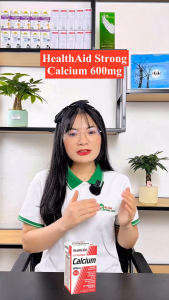 Viên Nhai Canxi Health Aid Strong Calcium 600mg Hỗ Trợ Trẻ Tăng Chiều Cao & Giảm Nguy Cơ Loãng Xương Ở Người Lớn 60 Viên/Hộp