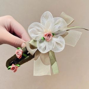 กิ๊บติดผมรูปปากเป็ดลายดอกไม้สำหรับผู้หญิง กิ๊บติดผมรูปผีเสื้อสุดเก๋ไก๋ ทรงผมแบบไฮเอนด์ เครื่องประดับผมสไตล์ใหม่