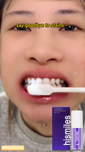 30ml Hismiles Purple Toothpaste Removes plaque tartar repairs sensitive teeth improves yellowing teeth whitening teeth