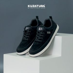 Sepatu Hitam Pria Sneakers Suede Casual Best seller