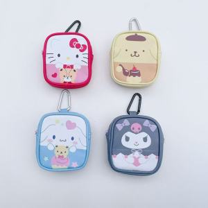 Túi Đựng Đồ Chơi Hoạt Hình Dễ Thương Sanrio Kitty Túi Khóa Kéo Túi Đựng Chìa Khóa Túi Đựng Tai Nghe Túi Đựng Đồ Nhỏ Canvas