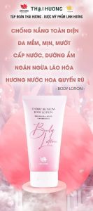 Kem body Tắm trắng hoa anh đào Linh Hương ( 150 ml) Dưỡng trắng da giúp da trắng hồng rạng rỡ