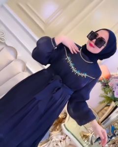 Gamis Kondangan 2024 / Sonnya Dress Bahan Ceruty Apk Payet / Dress Lebaran Model Terbaru bisa COD
