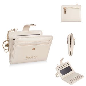 Baellerry Womens Print Clutch Wallet Short Credit Card Holder PU Leather Coin Purse Female Card Case