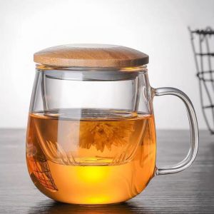 gelas cangkir teh tea cup mug with infuser filter teh gelas saringan rempah