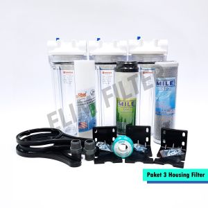 ELIM Filter - Paket 3 Housing 10 Inch Set Filter Air Ledeng / Filter Air PDAM