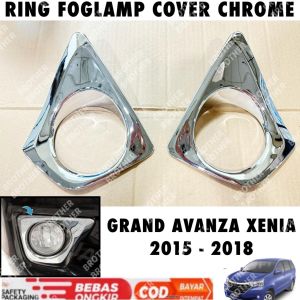 Ring Foglamp Cover Grand Avanza Xenia 2015 2017 2018 Fog Lamp Chrome