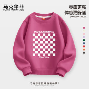 Mark Fairwhale Girls Sweatshirt Casual Long Sleeve Childrens Spring Fashionable Polyester Cotton Blend Comfortable Top