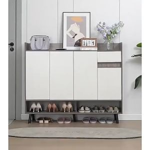 ตู้เก็บรองเท้า ชั้นวางรองเท้า ชั้นรองเท้า shoe rack organizer ตู้รองเท้าอเนกประสงค์ ชั้นวางรองเท้า ดีไซน์ทันสมัย ประหยัดพื้นที่ใช้สอย พร้อมส่ง