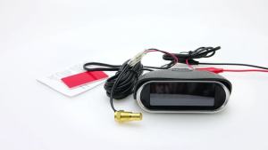HD 12V/24V Car 2 IN 1 LCD Gauge Voltmeter+Water Temperature Meter With 1/8 NPT Temp Sensor Water Temp Gauge for Auto Truck