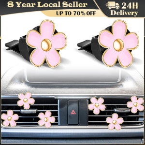 4Pcs/Set Car Outlet Vent Perfume Clips Car Air Freshener Conditioning Aromatherapy Small Daisy Interior Decoration Accessories