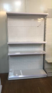 ชั้นมินิมาร์ท ชั้นสะดวกซื้อ 4ชั้น1ด้านและ2ด้านรับน้ำหนัก100kg.ต่อชั้นความสูง160กับ200CM.ยาว120CM.สีขาวล้วนสินค้ามีของพร้อมจัดส่งนะคะ ส่งฟรีกทม.-ปริมณฑล