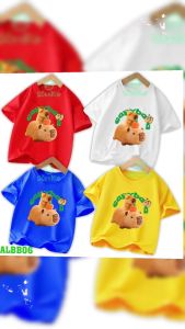 Áo thun trẻ em capybara carot cho bé trai bé gáitừ 6kg-30kg.ALBB06