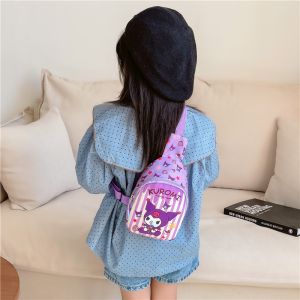 กระเป๋าสะพายข้างน่ารักสำหรับเด็ก กระเป๋าสะพายข้างแบบสะพายข้างสำหรับเด็กผู้หญิง กระเป๋าสะพายข้างลายการ์ตูน Hello Kitty น้ำหนักเบา กระเป๋าสะพายข้างสำหรับเด็ก