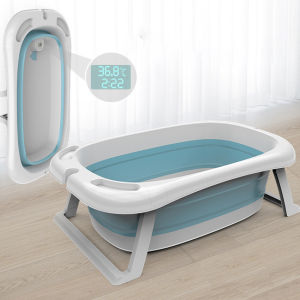 Children Folding Bath Tub Foldable Shower Basin Kids Baby Bathing Bathtub