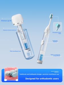 Portable Orthodontic Travel Kit for Adults and Children Soft Foldable Toothbrush Set ETRAVEL