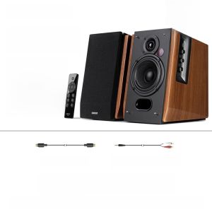 Edifier R1700BT+ Upgraded Bluetooth 5.3 Multimedia Speaker for Computer TV Home Use Bass Cannon Wood Body 2.0 Channel