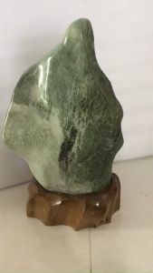 [HCM]Cây đá trụ đá đá tự nhiên màu xanh lá cao 55 cm nặng 28 kg cho người mệnh Hỏa và Mộc