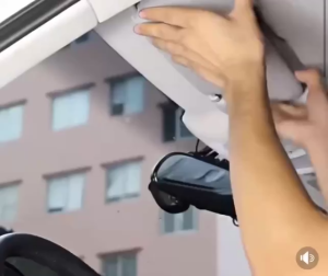 Kantong Kartu Serbaguna Dompet Mobil Car Sun Visor Holder