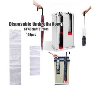 100Pcs Disposable Wet Umbrella Bags Clear Umbrella Covers Waterproof Umbrella Bag