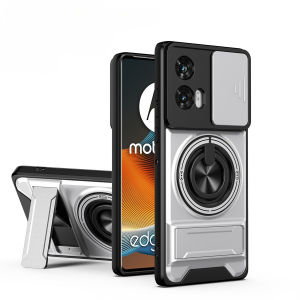 Ốp Điện Thoại Chống Sốc Bảo Vệ Camera Trượt Có Chân Đế Cứng Cáp Dành Cho Dòng Motorola Edge - Tương Thích Với X70 60S 60 50 Fusion Neo Pro