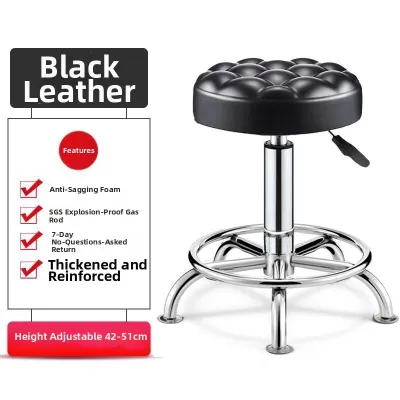 ZHENTAIYUAN | Swivel Adjustable Height Stool with Backrest