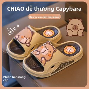 Dép Bé Trai JIFANPAUL Capybara Đế Mềm Chống Trơn Trượt