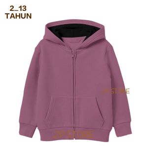 Jaket Hoodie Zipper Anak Terbaru Usia 2 3 4 5 6 7 8 9 10 11 12 13 Tahun/Jaket Sweater Hoodie Zipper POLOSAN Anak Laki Laki Perempuan Terbaru Kekinian Trendy Bergaya