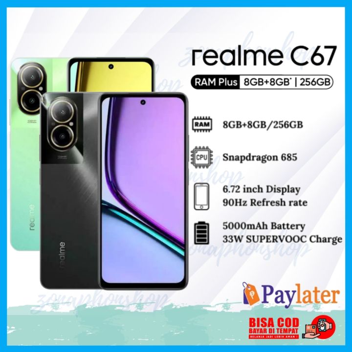 Realme C67 NFC 8/256 8/128 Chipset Snapdragon 685 original garansi