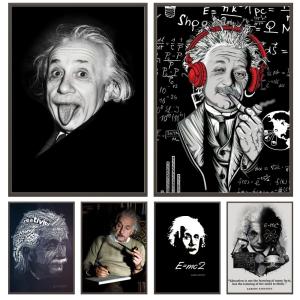Hot Aalbert Einsteines Poster Versatile HD Waterproof Wall Art Self-Adhesive Decor for Any Space Ideal Gift