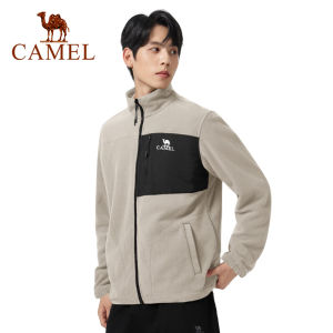 Cameljeans เสื้อแจ็คเก็ตหนาสำหรับผู้ชายเสื้อแจ๊คโพล่าฟลีซป้องกันไฟฟ้าสถิตย์ฤดูหนาวบวกกำมะหยี่