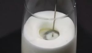 Handheld Electric Milk Frother with Stainless Steel Stand for Coffee Espresso Latte