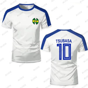 Summer New Sports T-shirts For Men Captain Tsubasa Anime Jersey Cosplay Tops Loose Men And Women Quick-drying Kids/Adult Tees