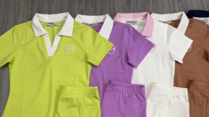 Váy Thể Thao Liền Thân Cổ V Dáng Đuôi Cá Vải Thun Lạnh Co Giãn Tốt Kèm Quần Bảo Hộ Chơi Pickleball Cầu Lông Tennis - MB21