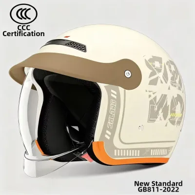 ROMADA | Electric Vehicle and Motorcycle Helmet Warm Windproof Half Helmet