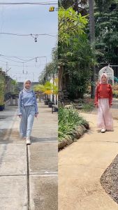 Set Blouse Keiko Setelan Blouse & Kulot Anak Perempuan Remaja usia Tanggung usia 6-16 Tahun