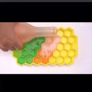 37 Grids Silicone Ice Cube Molder Tray Fruit Popsicle Maker with Square Shape Lid DIY Ice Jelly Mold HAPPY BOX