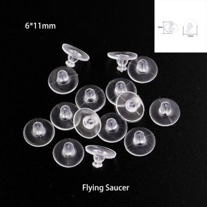 200-1000pcs Soft Rubber Ear Plugs Transparent Earring Back Stopper Studs for Stud Earrings DIY Silicone Plug Back Stoppers